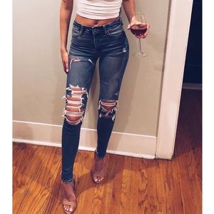 AE Medium Wash Jeggings